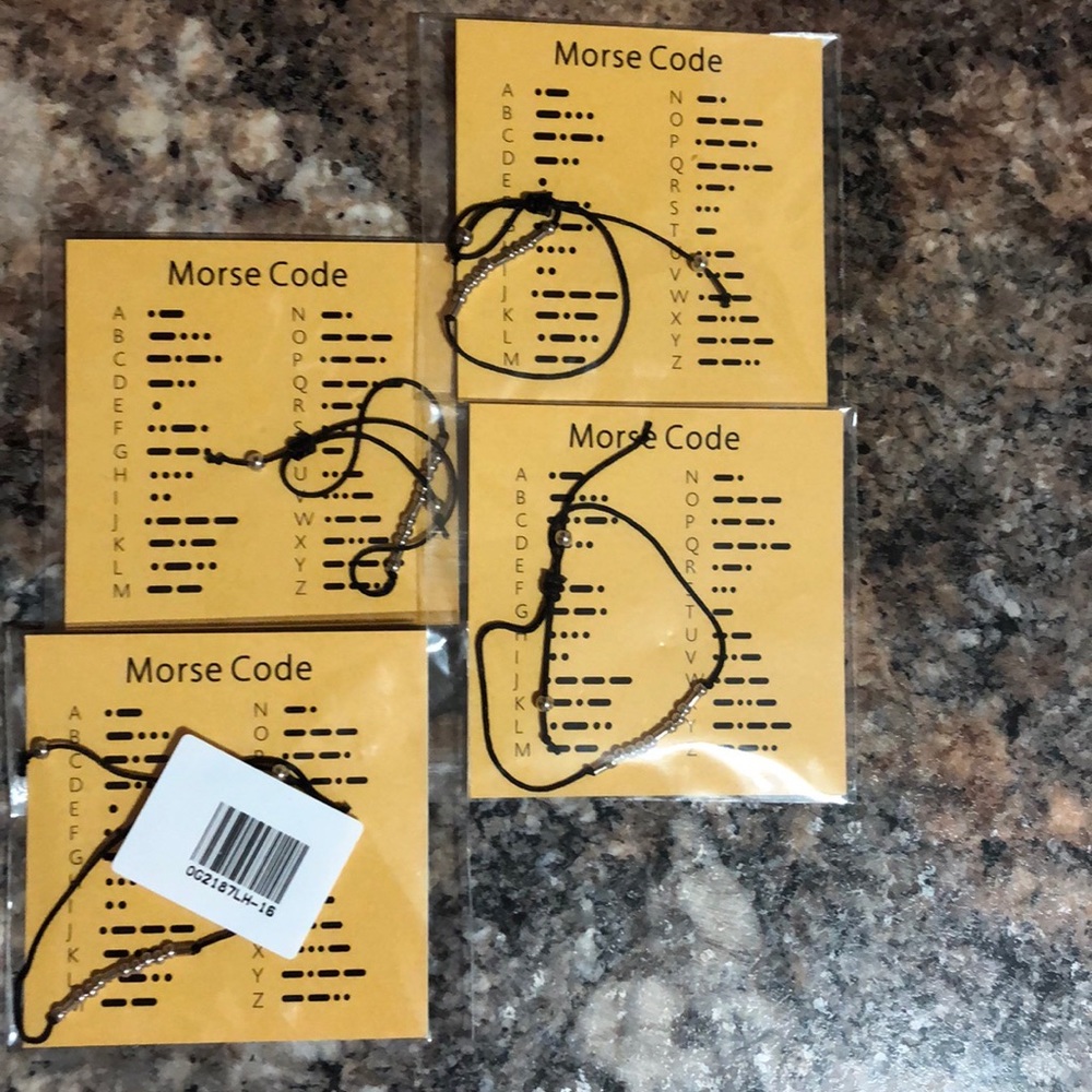 Morse code BFF bracelets